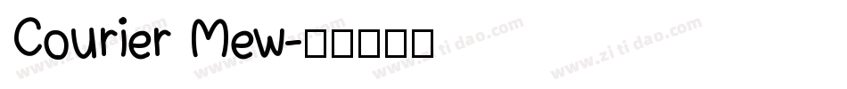 Courier Mew字体转换